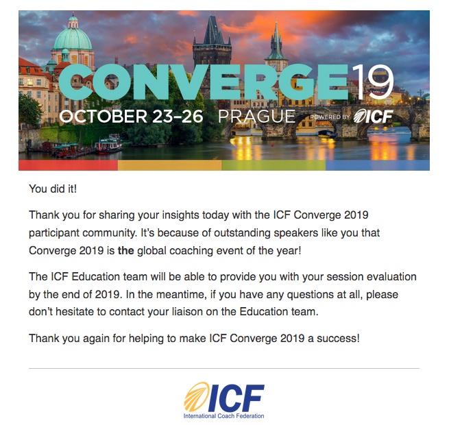 Converge19- Nature Coaching workshop